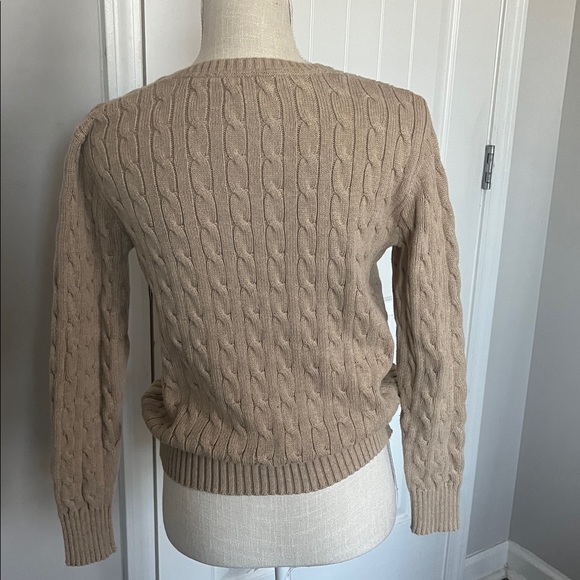 Ralph Lauren Beige Cable Knit Sweater - Picture 3 of 3